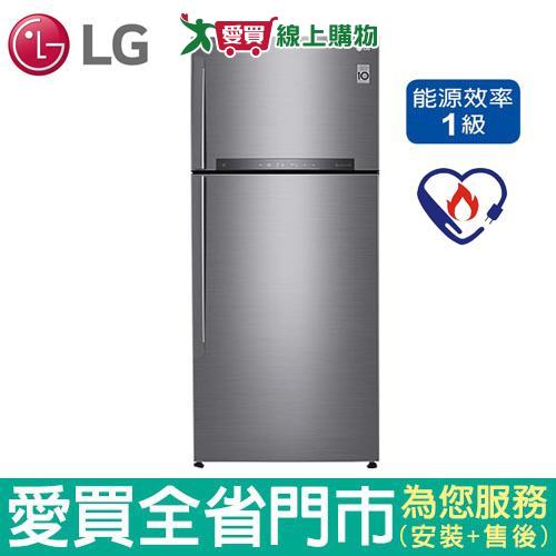 (1級能效)LG525L雙門變頻冰箱GN-HL567SV含配送 到府+標準安裝