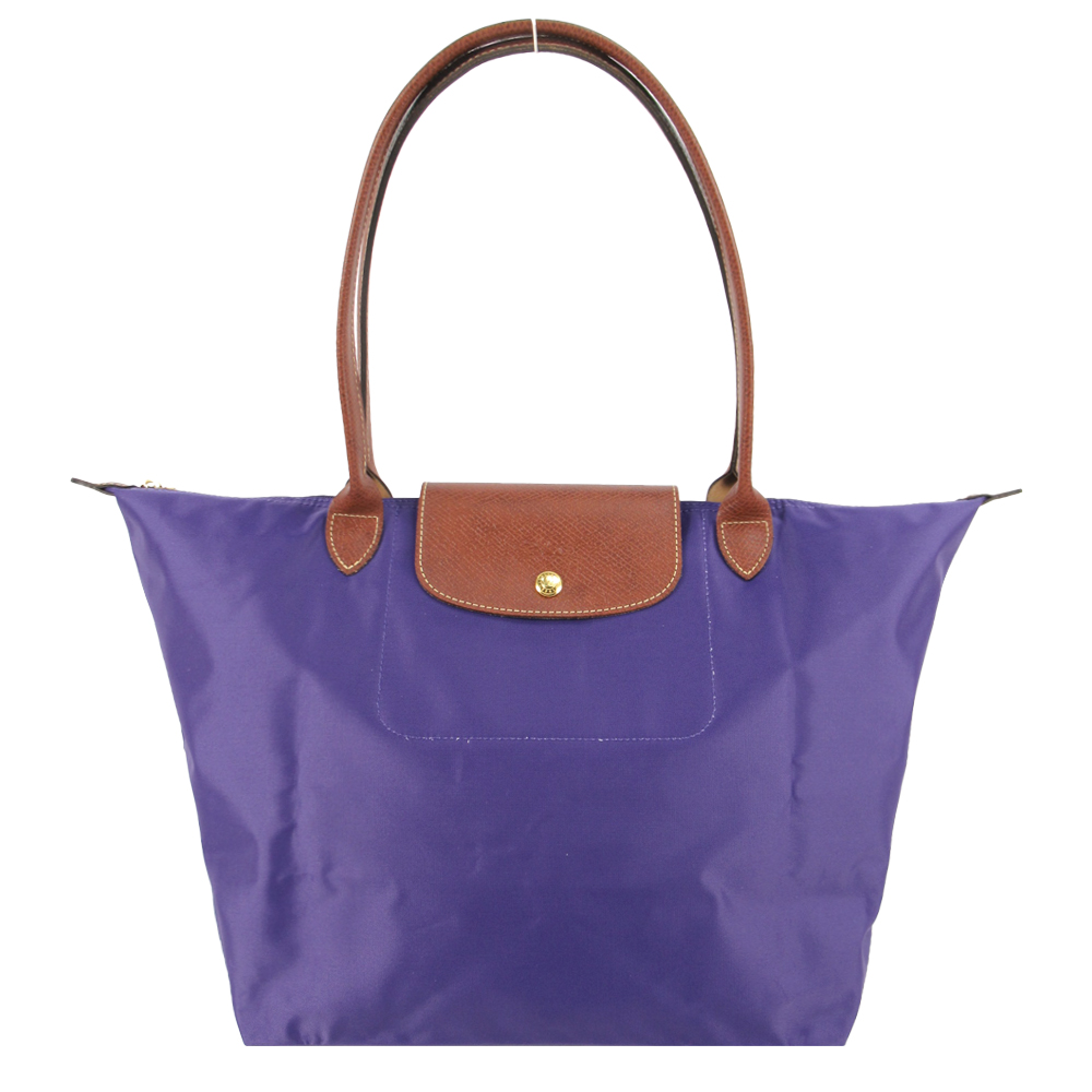 LONGCHAMP Le Pliage 長把摺疊水餃包(大/紫水晶)