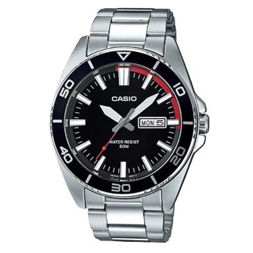 CASIO 卡西歐 G-SHOCK 黑面防水不鏽鋼男錶 MTD-120D