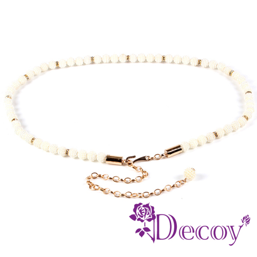 【Decoy】珍珠串鍊*垂墜編織珍珠腰封