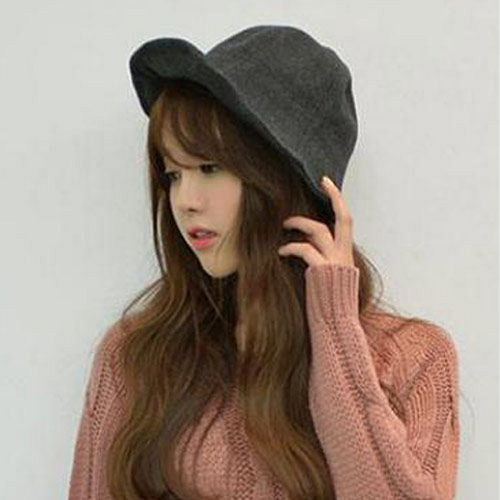 【PS Mall】韓版漁夫帽 純色秋冬帽子 巫女帽子甜美遮陽帽子 (G1706)