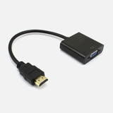 HDMI to VGA轉接線(WD-60) 影像轉換 黑