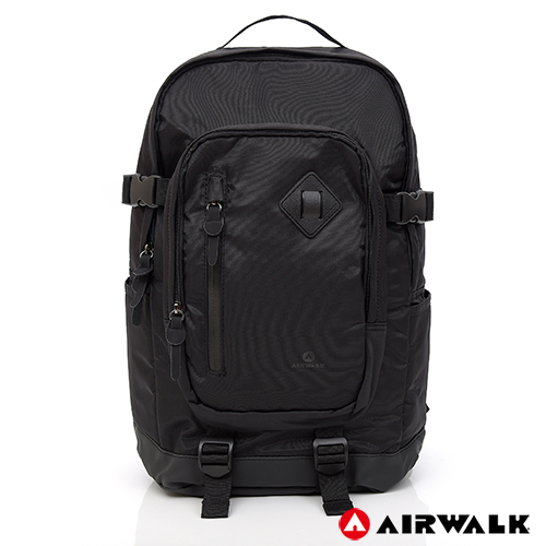 AIRWALK - 都市系列 多功能調節式運動筆電後背包-黑
