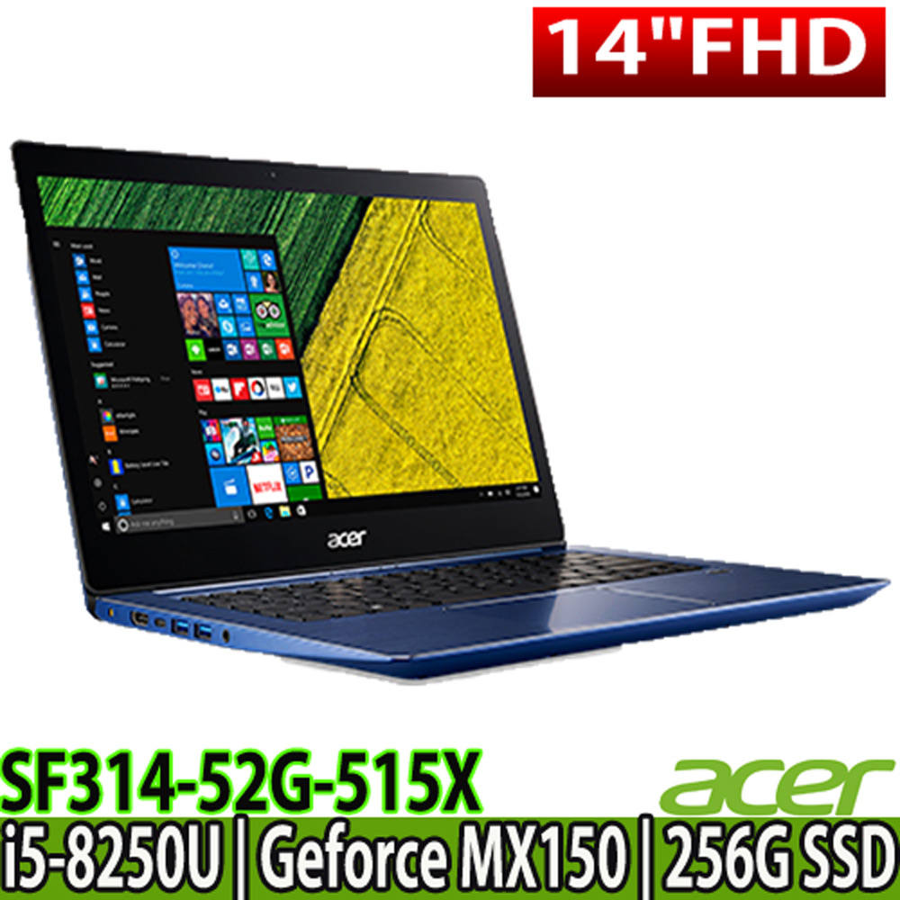 Acer SF314 14吋
i5/SSD/獨顯輕薄筆電