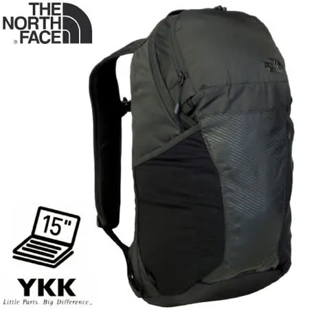 【The North Face】PREWITT 輕量15吋電腦背包17L.日用背包.運動休閒背包.後背包/C090 黑