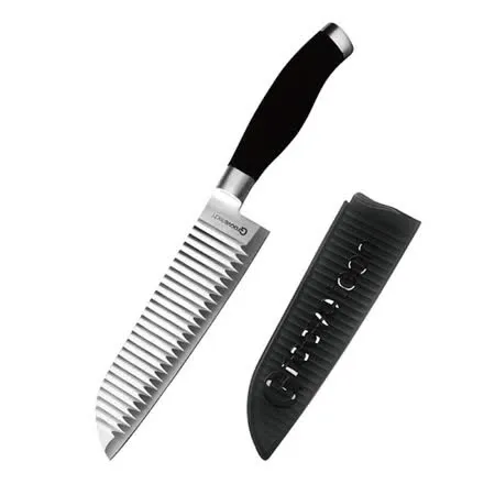 【Groovetech】Premium 7吋 Santoku Knife GT空氣刀 台灣限定款 18cm 日式三德刀 (含刀套)