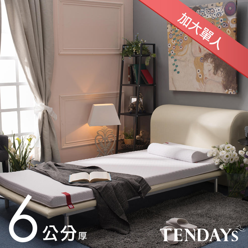 【TENDAYS】柔織舒壓床墊(加大單人3.5尺 6cm厚記憶床)
