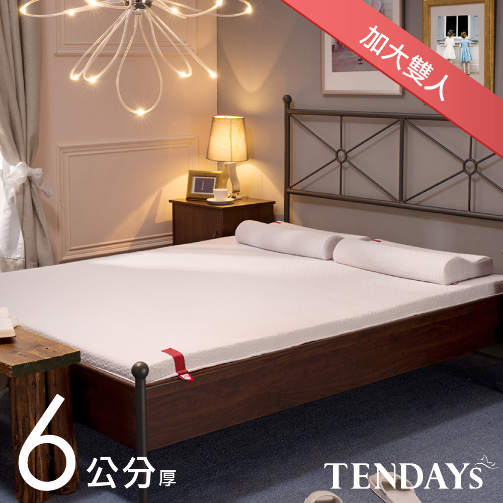 【TENDAYS】柔織舒壓床墊(加大雙人6尺 6cm厚記憶床)