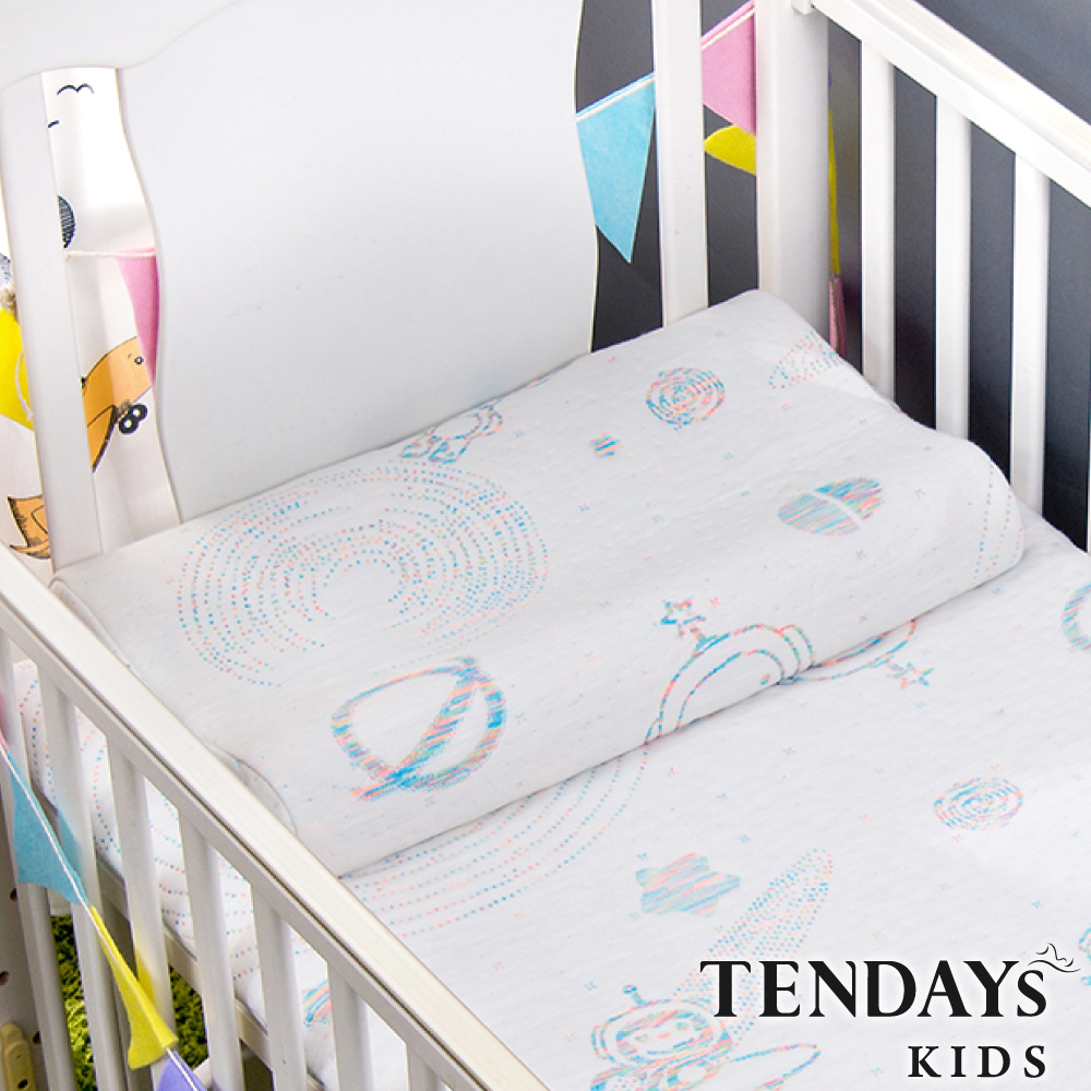 【TENDAYS】太空幻象嬰兒護脊枕(0-4歲)+寶寶有機棉手套&腳套
