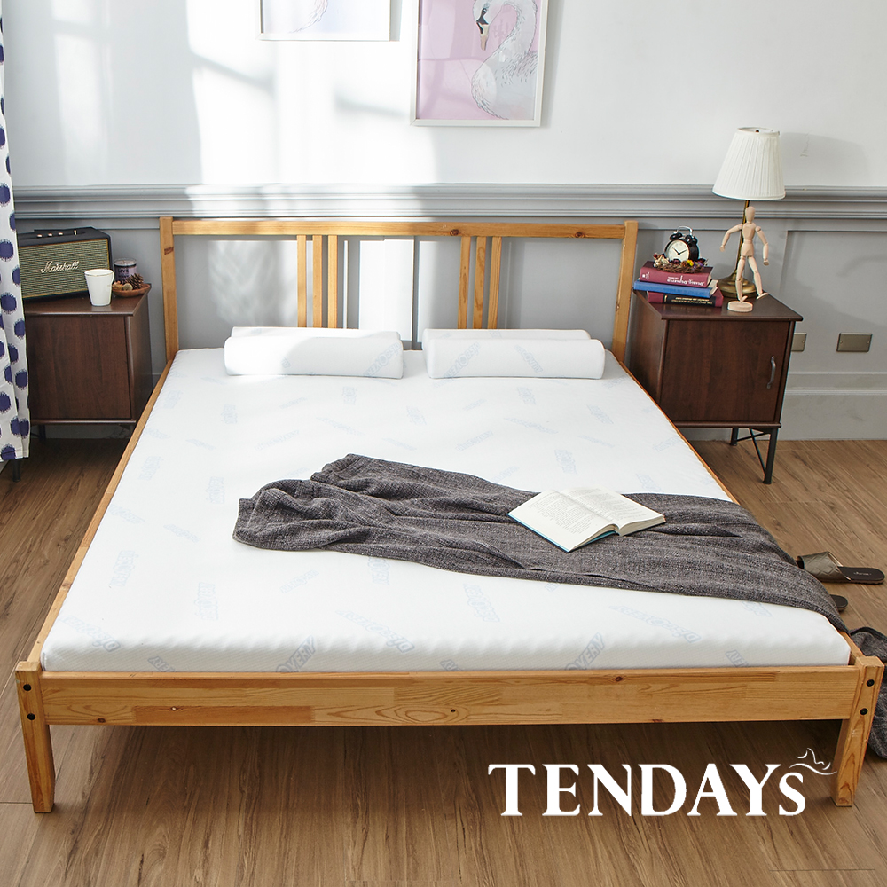 【TENDAYS】DISCOVERY柔眠床墊(晨曦白)6尺 8.5cm厚記憶床(加大雙人)