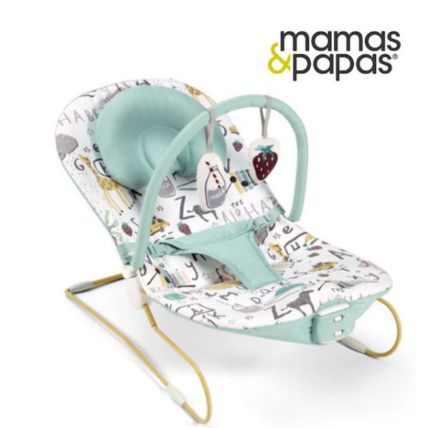 【Mamas & Papas】躺著玩字母-震動安撫躺椅