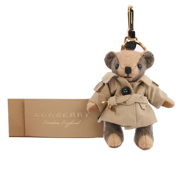 【BURBERRY】風衣造型cashmere Thomas泰迪熊吊飾/key圈