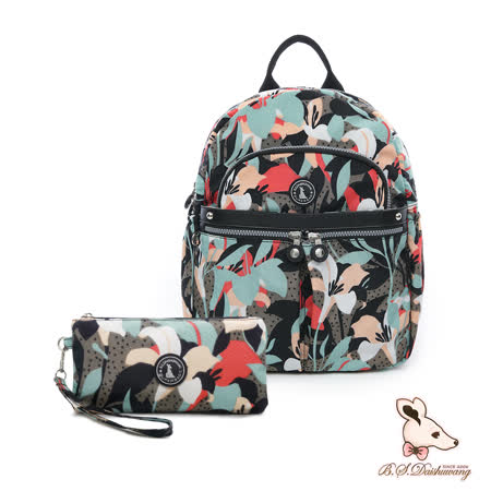 B.S.D.S冰山袋鼠
多口袋後背包+零錢包2件組