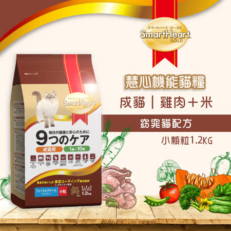 SmartHeart GOLD
慧心機能貓糧1.2kg