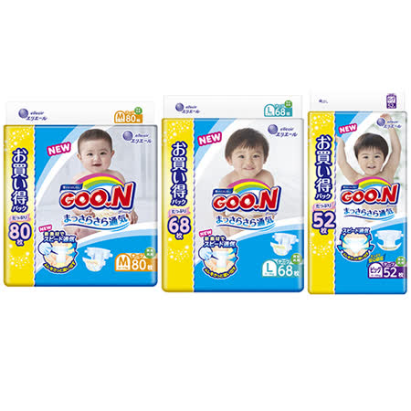 【GOO.N日本大王】日本境內NHK 版黏貼型 M/L/XL 三尺寸