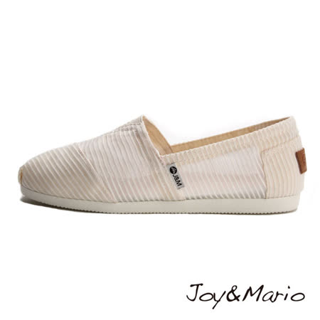 【Joy&Mario】百搭半透明條紋休閒鞋 - 61822W WHITE-美碼5.5