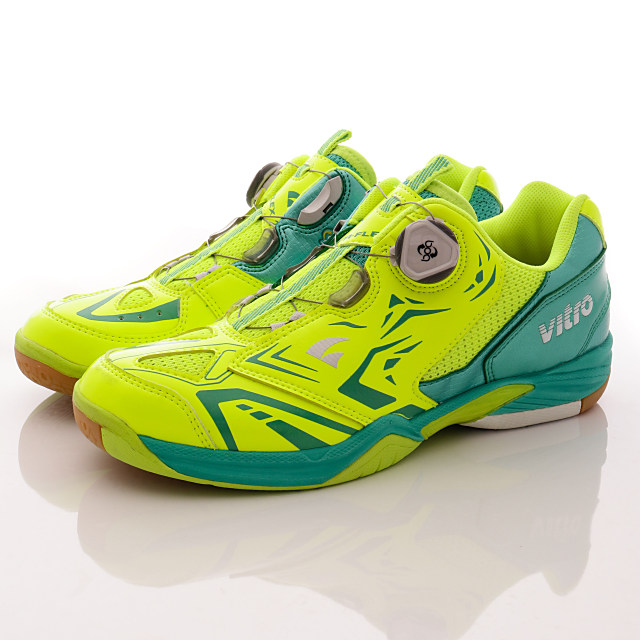 Vitro韓國專業運動鞋-Badminton-NIVA-FLEX II -GREEN-頂級專業羽球鞋-螢光綠-男款-25.5cm-28.5cm