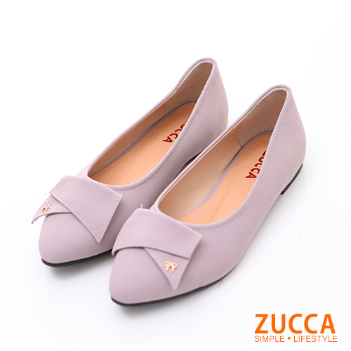 ZUCCA
反摺雙面金屬低跟鞋