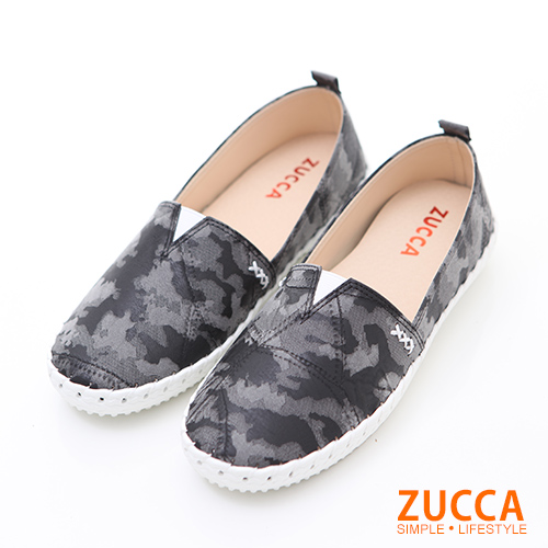 ZUCCA【z6204bk】繽紛色渲染彩平底包鞋-黑色