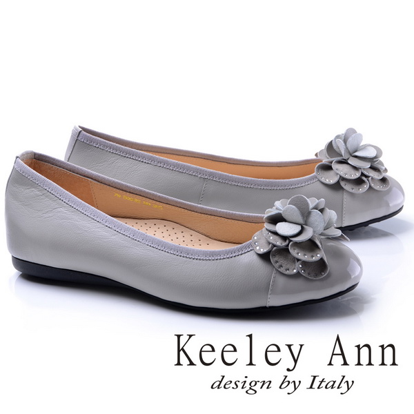Keeley Ann
質感拼接全真皮娃娃鞋
