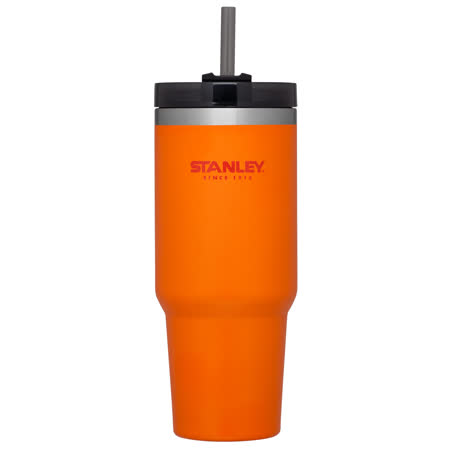 美國 Stanley 冒險系列 吸管隨手杯/吸管杯 0.88L 橘色# 10-02663-OR