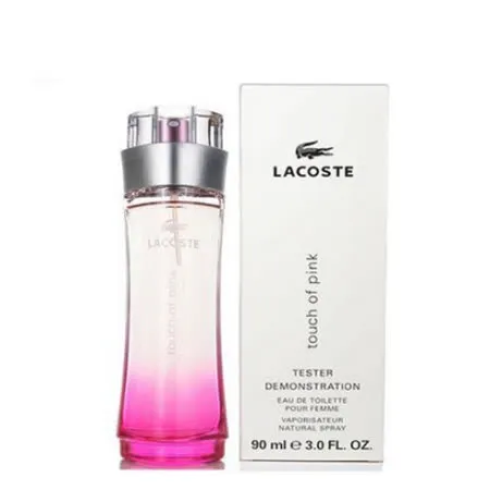 LACOSTE 粉紅觸感女性淡香水 90ml-Tester包裝