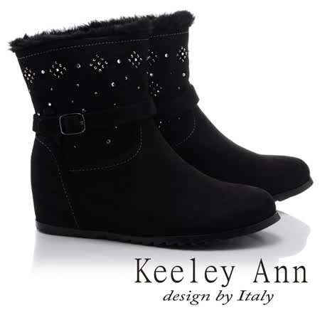 Keeley Ann
絨毛水鑽內增高短靴