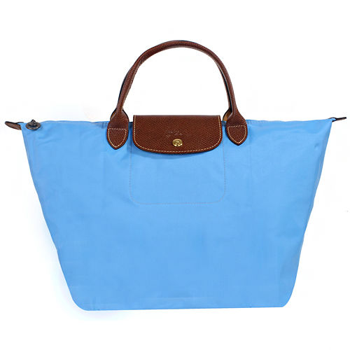 LONGCHAMP-短把中型水餃包/蔚藍色(M)