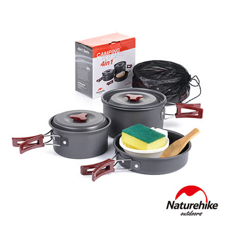 Naturehike 戶外野營
鋁合金炊具9件組