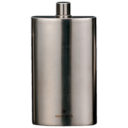 【日本 Snow Peak】 SP鈦金屬方形酒壺-L170 (Snow Peak Titanium Flask L)酒瓶.水瓶.水壺.戶外登山露營 T-013