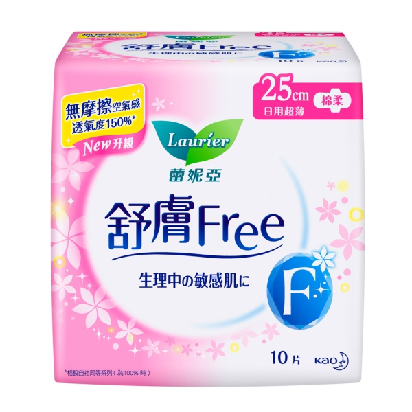 蕾妮亞 舒膚Free 超薄日用量多加長25cm 10片