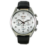 SEIKO 精工 送禮首選 不鏽鋼錶殼 皮革錶帶 石英男錶 日期 防水  SSB227P1
