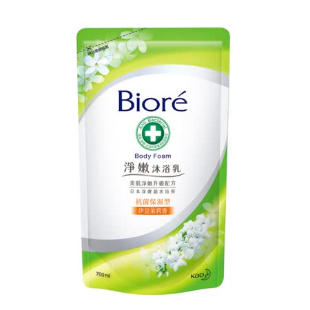 蜜妮 Biore 淨嫩沐浴乳 抗菌保濕型 伊豆茉莉香 700ml(補充包)