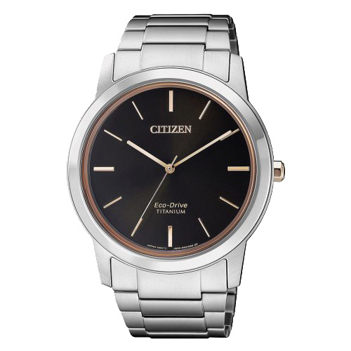 CITIZEN 星辰 超級鈦指針男錶 鈦金屬錶帶 黑 藍寶石玻璃錶面 光動能 AW2024-81E
