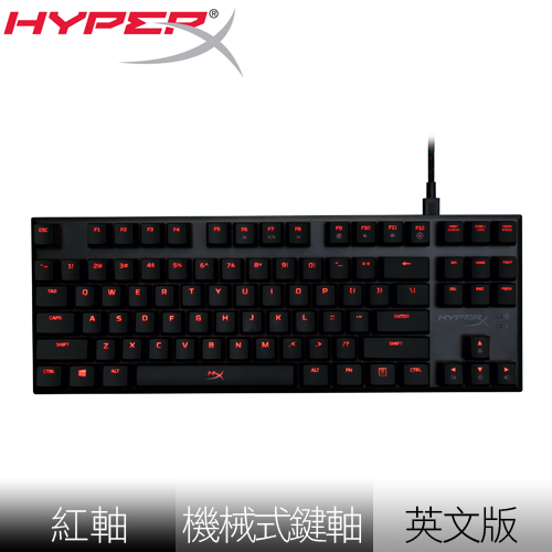 Kingston 金士頓 HyperX Alloy FPS 紅軸 電競短版機械式鍵盤《英文版》