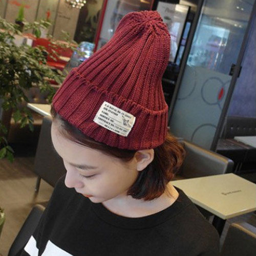 【PS Mall】 韓版素色秋冬毛帽 針織帽 毛線帽 大人小孩通用(G1707)