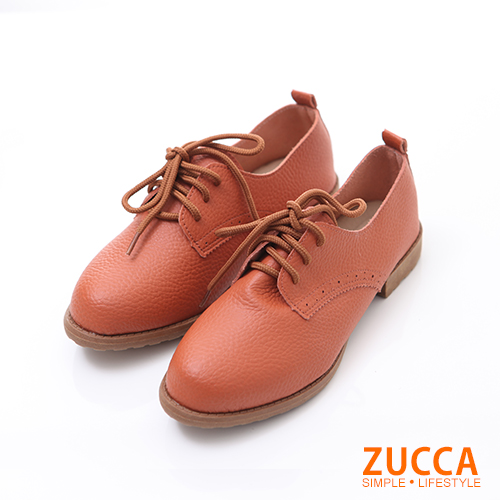 ZUCCA
仿皮革面繫帶平底鞋