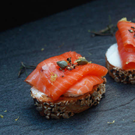 【盛和风食集】纽西兰烟熏国王鲑鱼 (1包共500g)