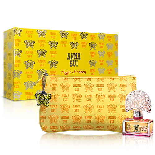Anna Sui 安娜蘇 逐夢翎雀蝴蝶禮盒(淡香水30ml+化妝包)-送品牌紙袋
