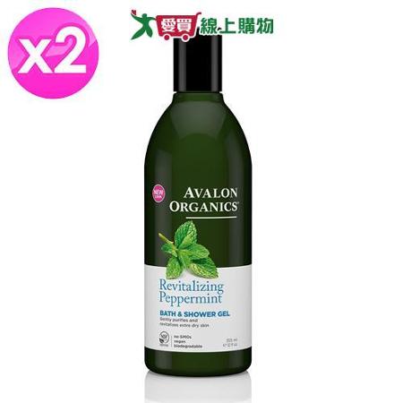 AVALON ORGANICS 薄荷精油舒暢沐浴乳12oz/355ml 2入組