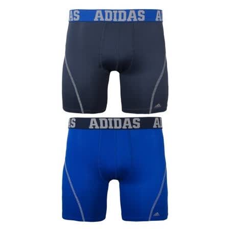 【Adidas】2018男時尚Climacool瑪瑙黑藍色四角修飾內著混搭2件組【預購】