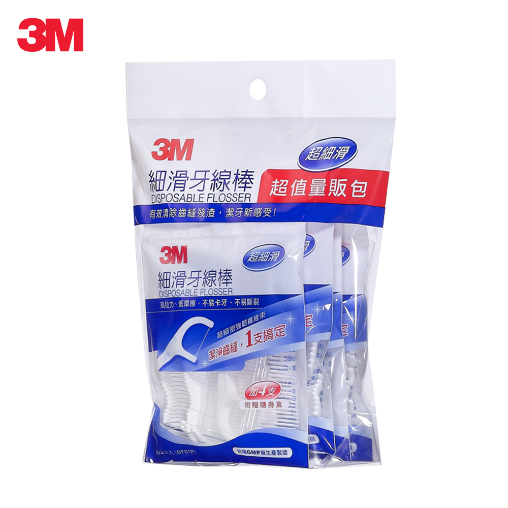 3M 細滑牙線棒
量販包148支x6包