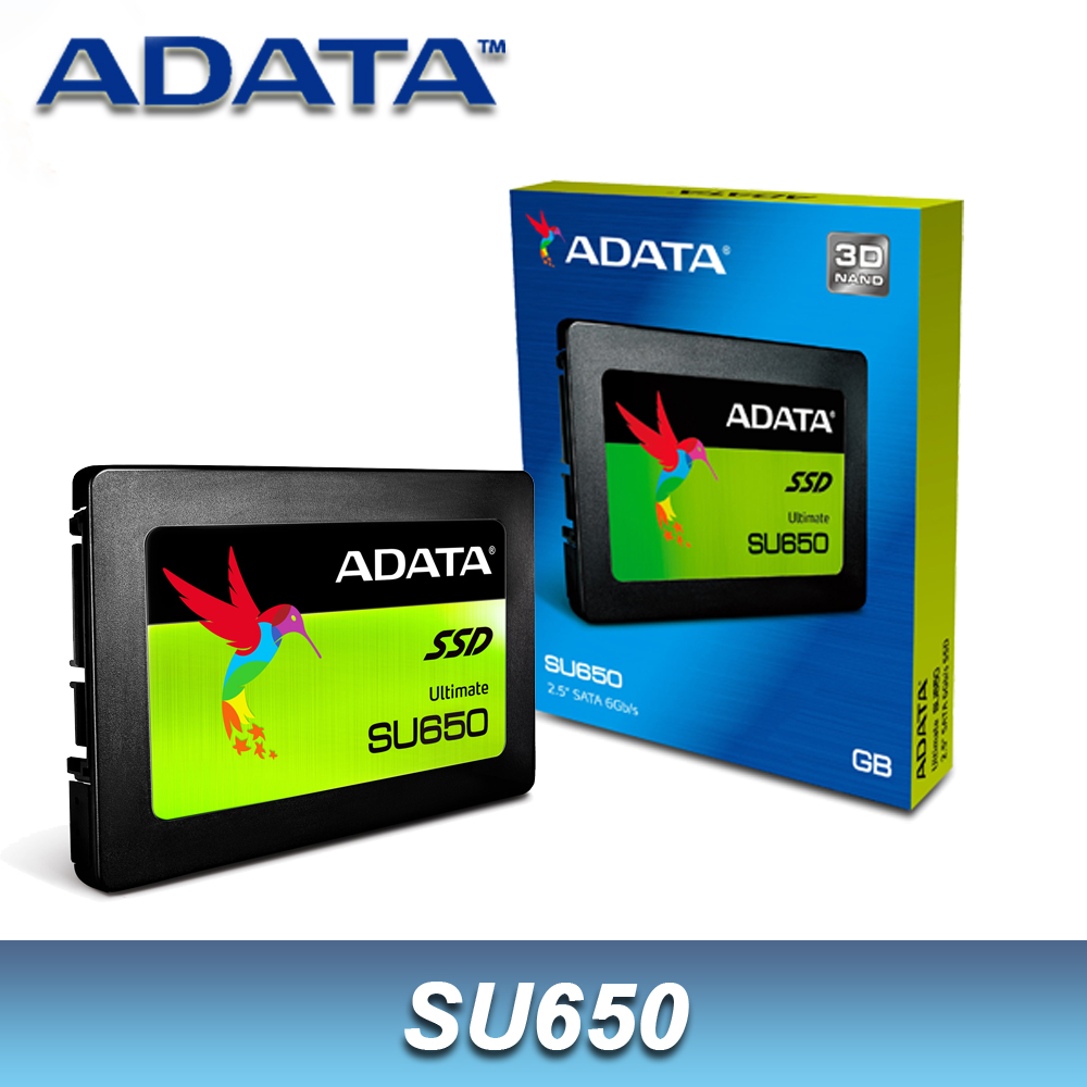 威剛 SU650 120GB 2.5吋 SATA SSD 固態硬碟 3D NAND TLC