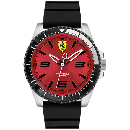 Scuderia Ferrari 法拉利 XX KERS 競速手錶-紅x黑/45mm 0830463