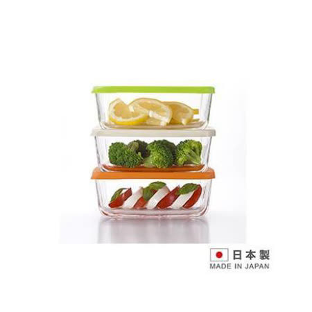 日本製造 日本製造 三入方型玻璃密封盒 IW-S6005 IW-S6005