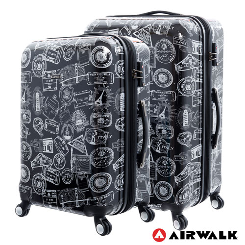 AIRWALK - 精彩歷程 環郵世界行李箱24+28吋2件組-共2色