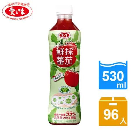 【愛之味】鮮採蕃茄汁Oligo4箱組(530mlx24入/ …