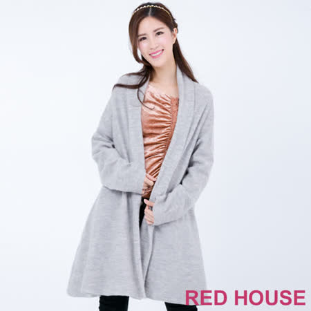 Red House 蕾赫斯
羊毛罩衫大衣外套(灰)