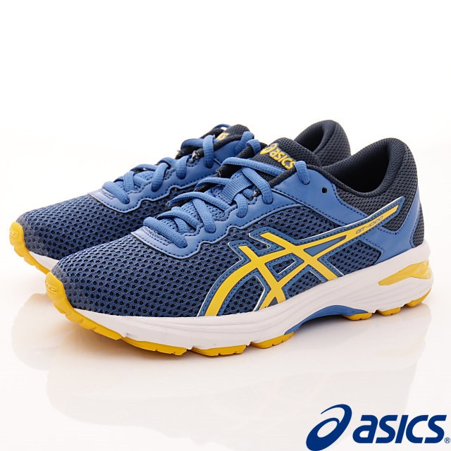 日本asics亞瑟士-流線透氣運動款-C740N-4504藍--23~25cm
