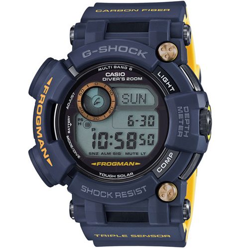 CASIO卡西歐G-SHOCK MASTER IN NAVY BLUE海軍藍蛙人潛水錶 GWF-D1000NV-2